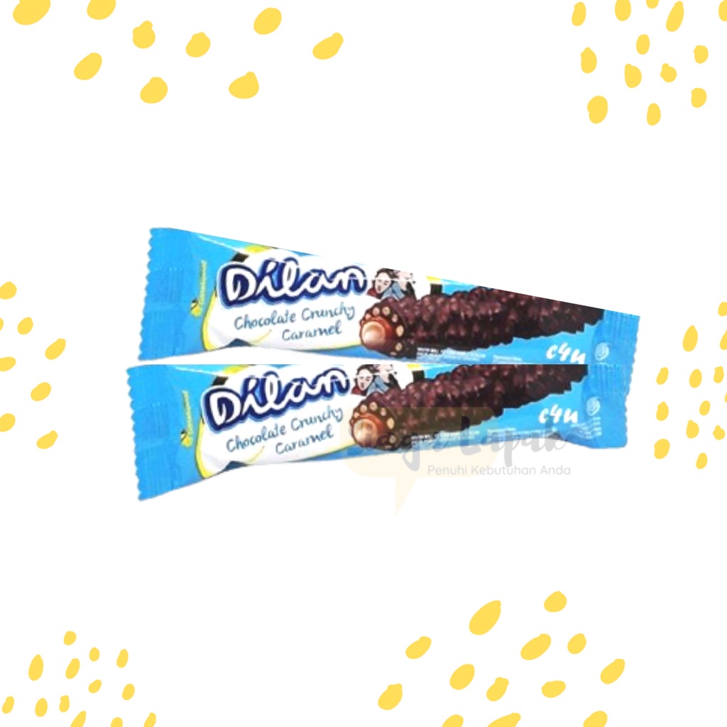 Dilan Chocolate Crunchy Caramel - 24g x 12pcs Garudafood