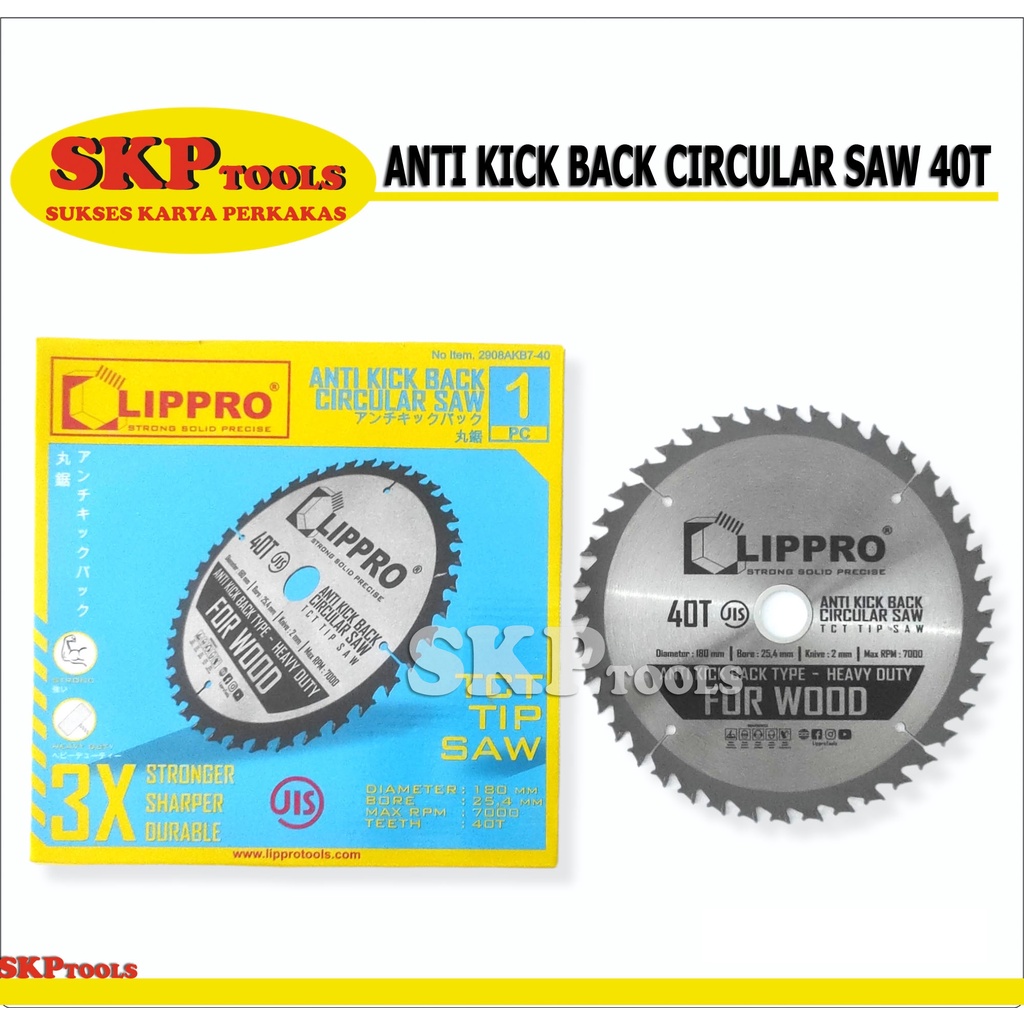 LIPPRO ANTI KICK BACK CIRCULAR SAW 40T