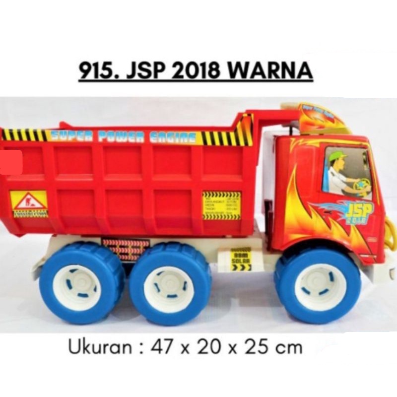 JSP 2018W - Mainan Mobil Truk Bak Truck Pasir Jomplang JSPW 2018 Warna
