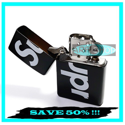 ZIPPO SUPREME BLACK - ZIPPO - SUPREME - HITAM - FREE BOX