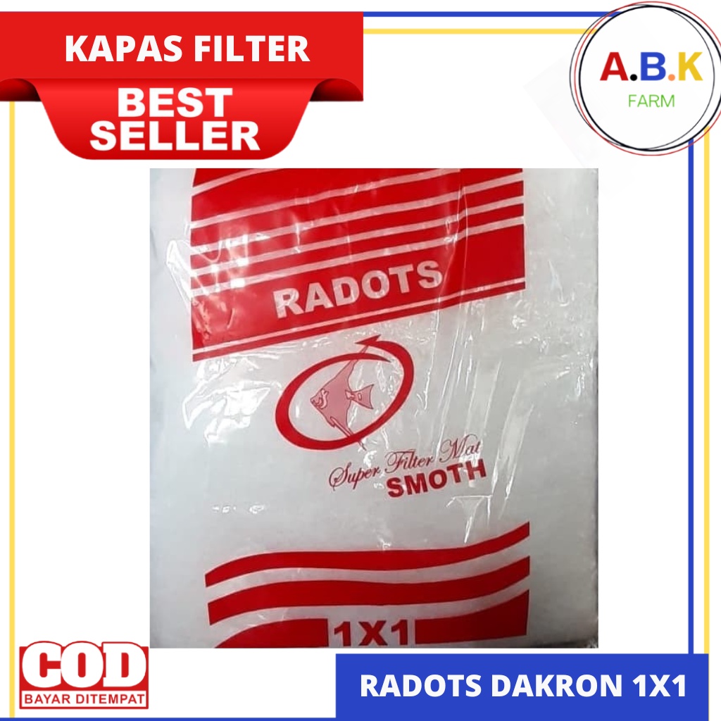 Dacron Busa / Kapas (1mx1m) Kapas filter aquairum Radots Super 1x1 Meter
