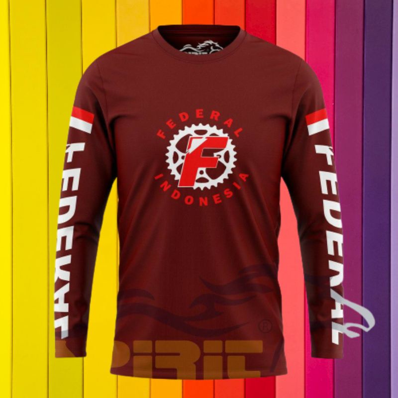 KAOS SEPEDA FEDERAL LENGAN PANJANG PRIA/WANITA