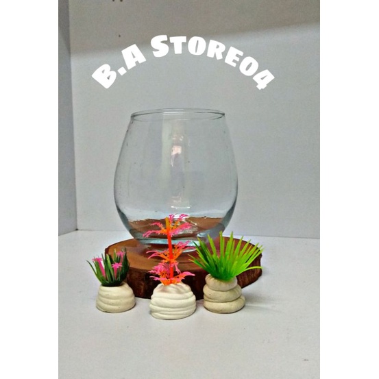 Vas kaca bulat | Vas unik estetik | Pot tanaman air | Vas bunga kaca bening | Pot bunga bulat | Pot 