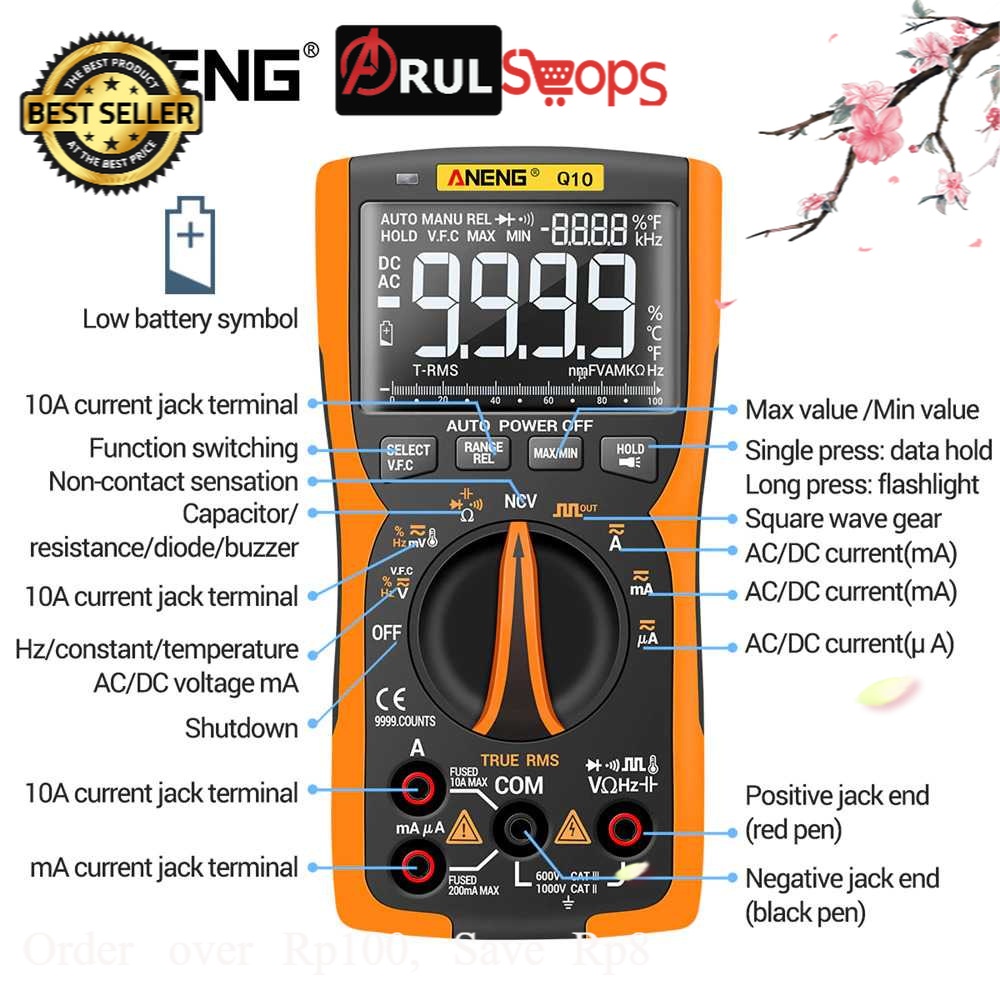 ANENG Digital Multimeter Voltage Tester - Q10