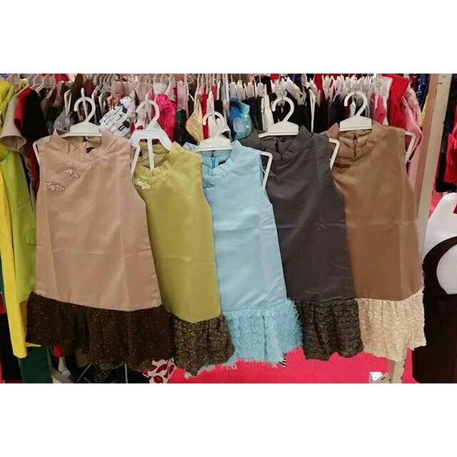 Dress cheongsam anak premium import