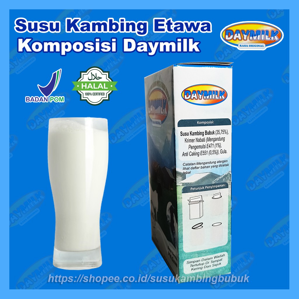 Susu Kambing Etawa Bubuk DAYMILK 200gr Halal Bpom