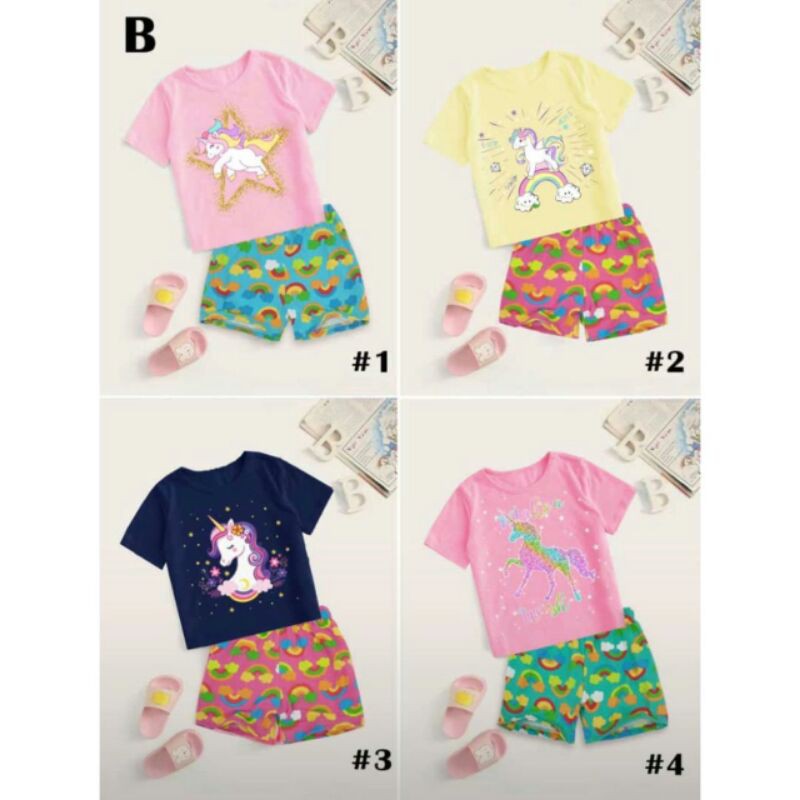 LR232 B BAJU ANAK RUMAH UNICORN / BAJU MAEN ANAK