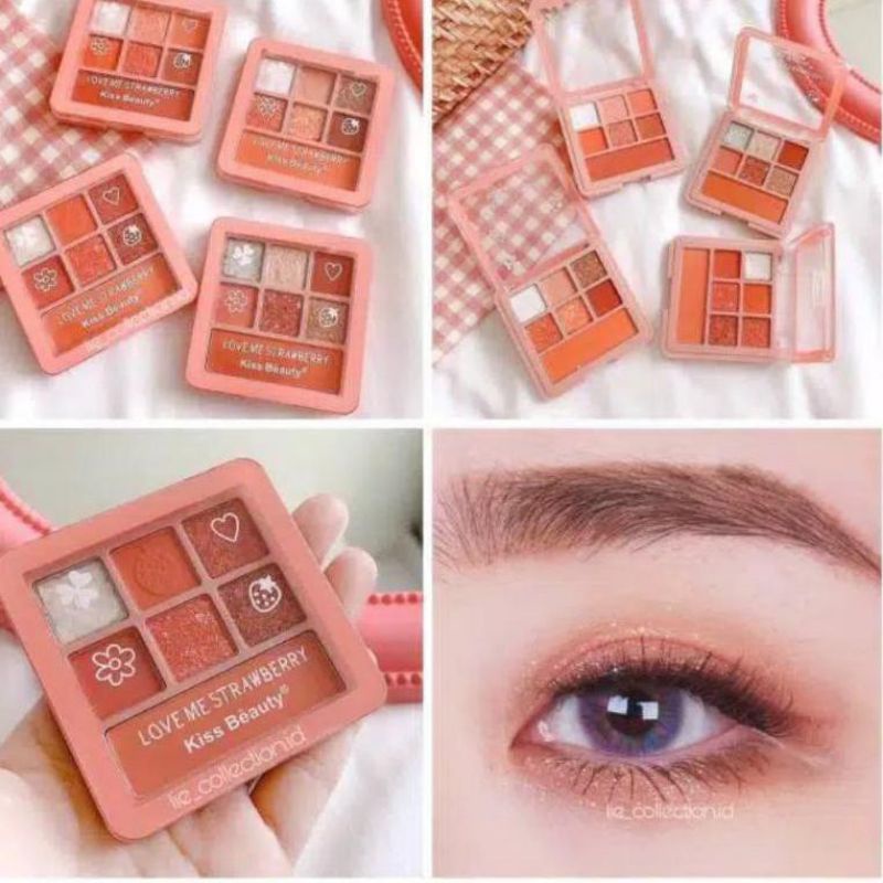 PROMI!!!EYESHADOW LOVE ME STRAWBERRY/CUTE CHEESE KISS BEAUTY 87128/87278