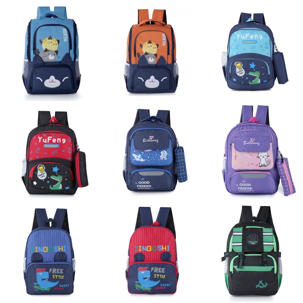 Tas Ransel Sekolah Anak Tk Sd Motif Ukuran Sedang Umur 5 7 8 9 10 Tahun Backpack Lucu