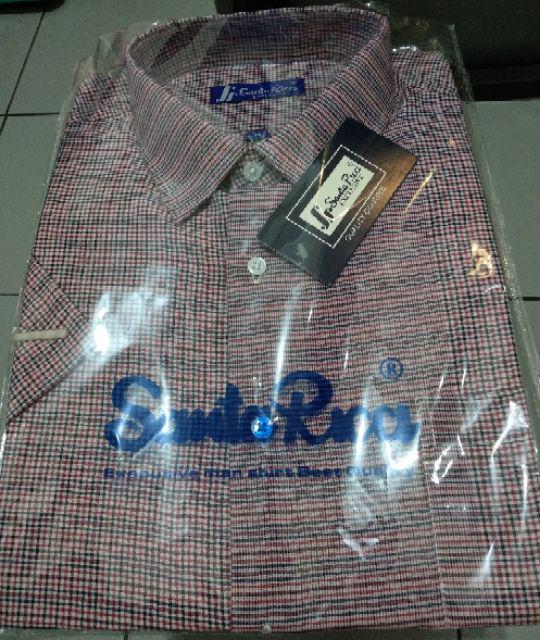 Kemeja Batik Printing Salice Paolo Reguler Fit Lengan Pendek