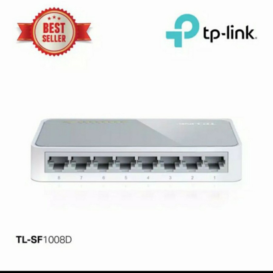 TP-LINK TL-SF1008D : TPLink 8 Port 10/100Mbps Desktop Switch Hub