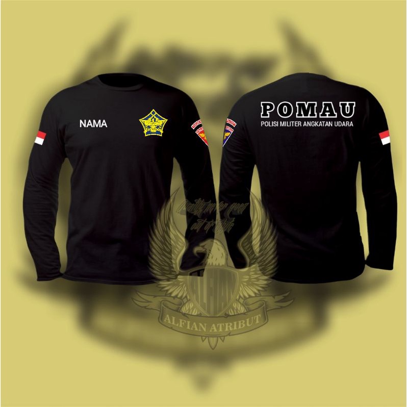 KAOS POMAU,KAOS POLISI MILITER ANGKATAN UDARA LENGAN PANJANG
