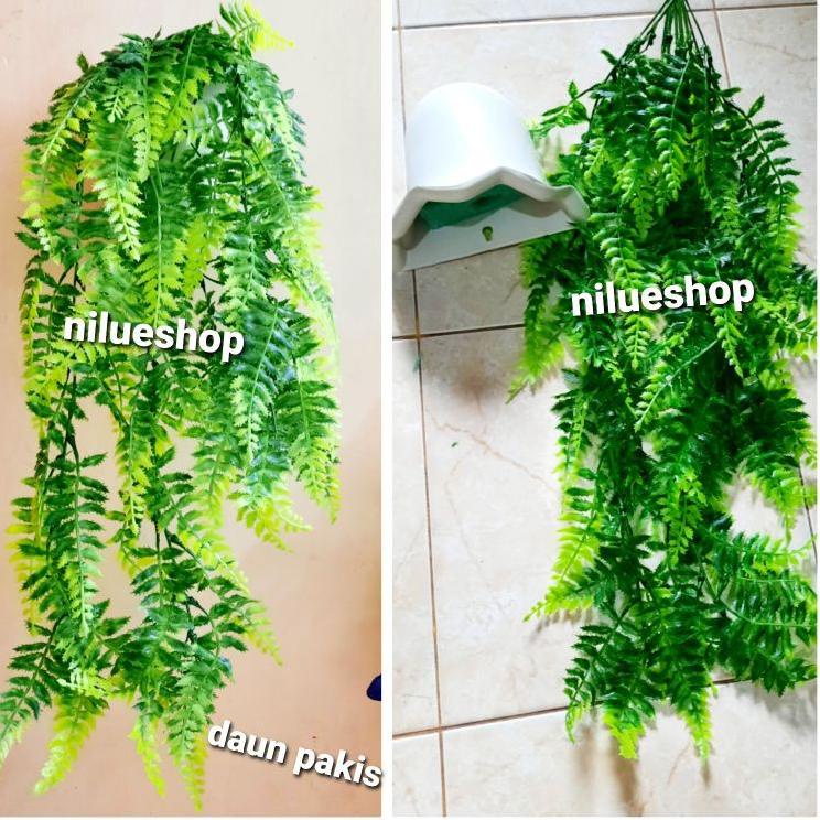 DAUN JUNTAI PLASTIK daun julur bunga juntai plastik daun julur