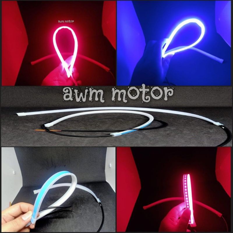 Lampu Alis Led Running 30cm/Lampu Alis Nyala Antri Led Running/Lampu DRL Flexibel/Lampu Alis New