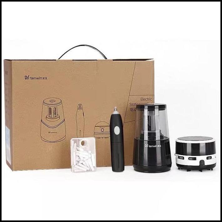

Tenwin Electric Stationary Set Penghapus Serutan Rautan Serut Anak
