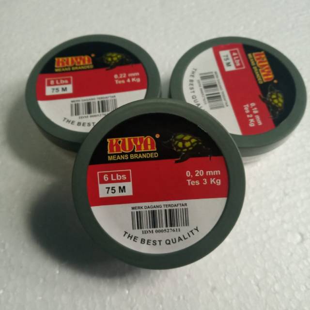 Senar pancing kuya cepuk 75m 0,18/0,20/0,22 Varian