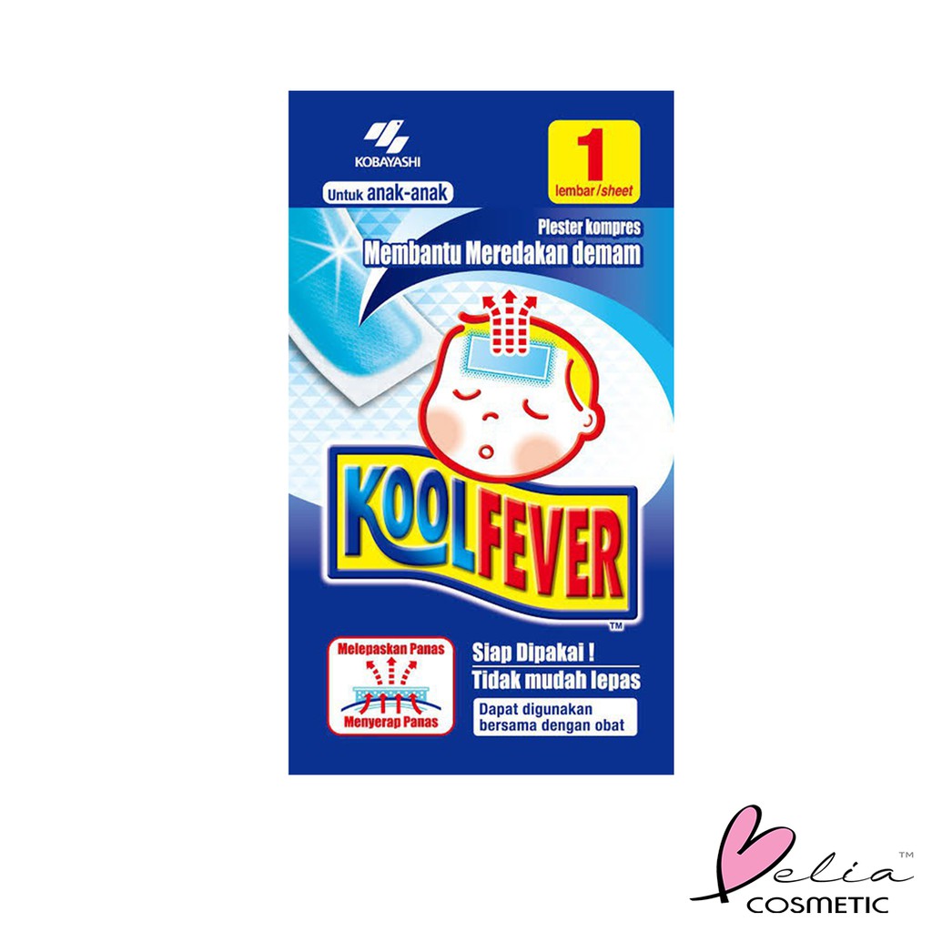 ❤ BELIA ❤ KOOLFEVER Bayi | Anak-anak | Dewasa | Kool Fever | Plester Kompres Demam Sachet