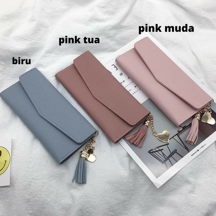 Dompet Cewek Dompet Wanita Women Wallet Fashion Dompet Panjang Kulit Import Murah