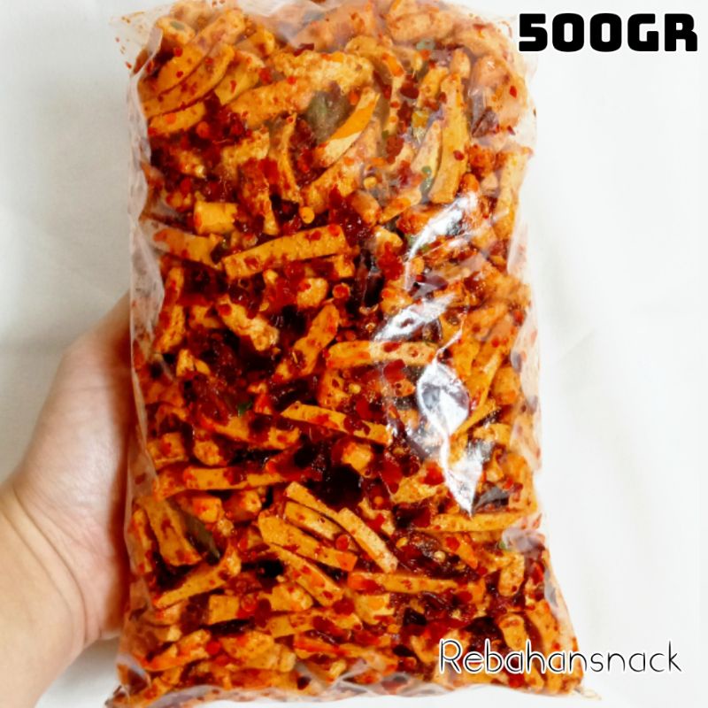 

BASRENG PEDAS DAUN JERUK Basreng Original 500 gram Bakso Goreng TERMURAH TERBAIK mantap Rebahan snack