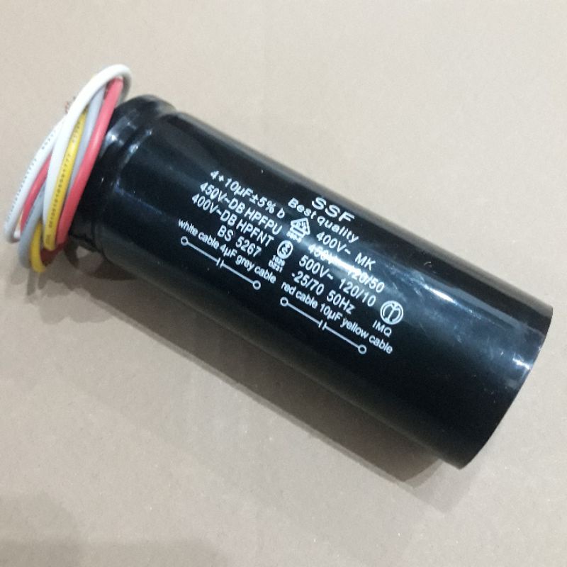 Capasitor Kapasitor Mesin Cuci 2 Tabung 12+5 micro | 11+3 micro | 10+4 micro | 10+5 micro | 13+5 uf | 8+4uf