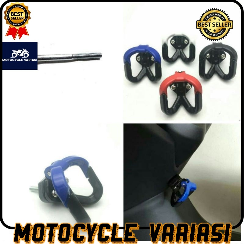 hook gantungan barang kupu kupu yamaha AEROX connected 2021 dan AEROX lama 155 Vva