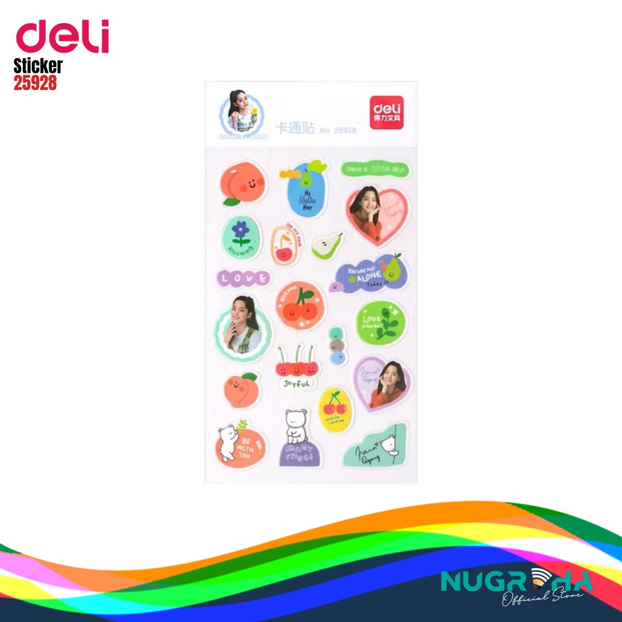 

STIKER / STICKER KARTUN FANCY LUCU KPOP DELI 25928