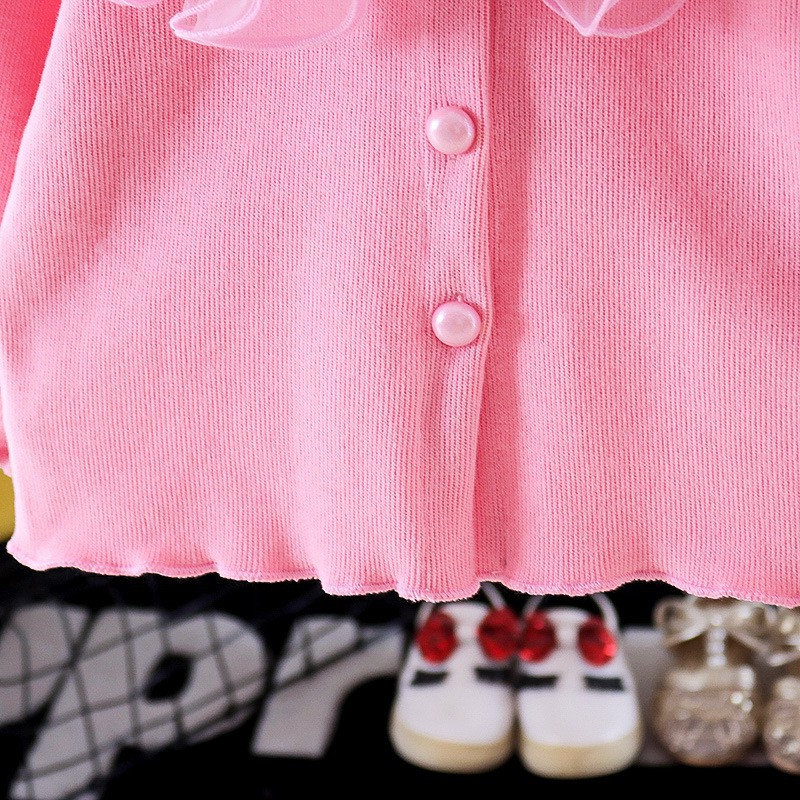 CHUBBI 5 Sweater Cardigan Wol Anak Bayi Perempuan Lace