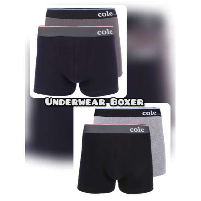 Cole Underwear briefs Boxer Celana dalam Pria 1 Pack Isi 2 Bahan Katun