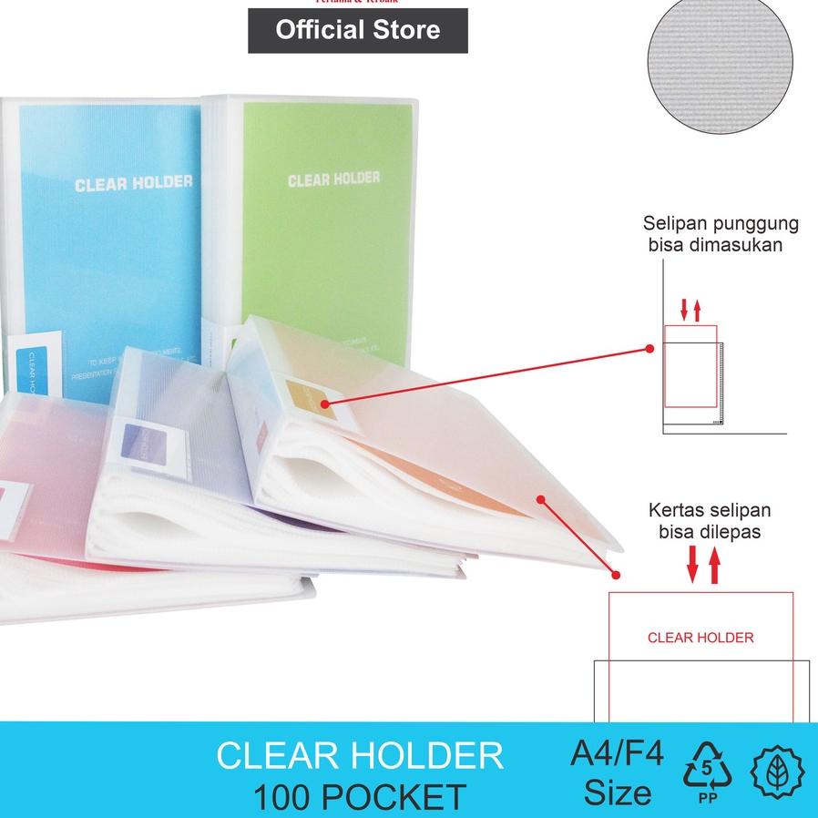 

[Sale⭐] xd-362.>>s EAGLE Clear Holder / Document Keeper / Display Book / Document Keeper Warna Neon