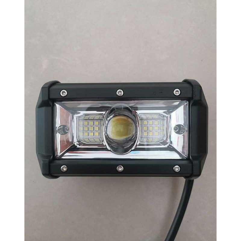 lampu tembak led sorot 12-48V nyala 2warna putih &amp; Kuning 5 mode