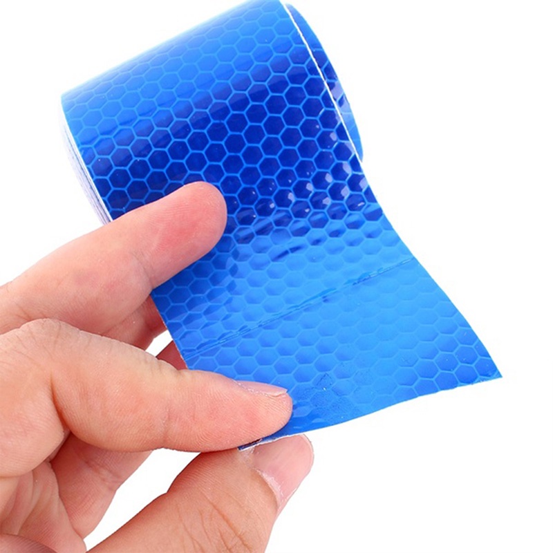 5cm X100cm Warning Tape Stickers Forewarn Light Reflector Protective Sticker Reflective Film Reflective Car Safety Mark Automotive Related Products