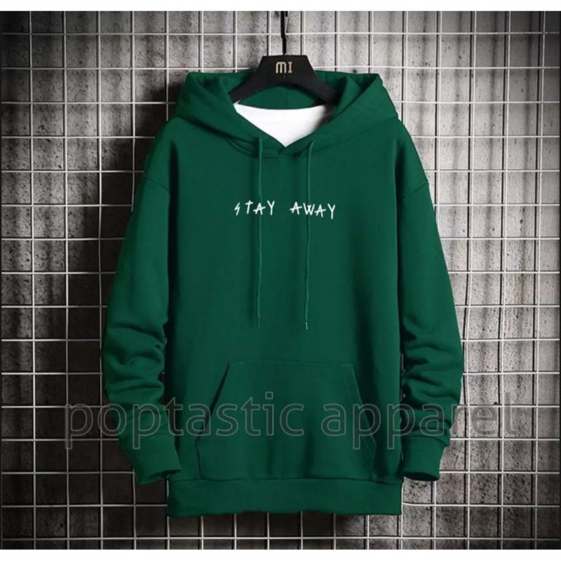 Sweater Hoodie Stay Away Simple Kekinian l Hoodie Distro Pria &amp; Wanita