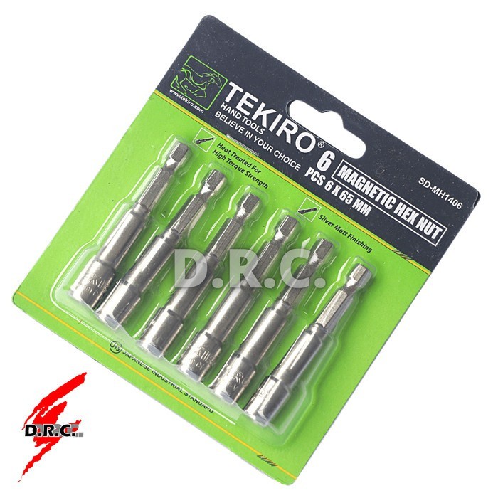 Tekiro Obeng Sock Roofing 6 X 65 Mm Mata Bor Sock Baja Ringan Isi 6Pc