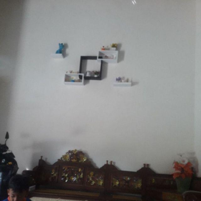 Rak Dinding Serbaguna Sudut Tempel Pojok Susun Dapur Serbaguna Kayu Shabby Gantung Vintage Murah !!