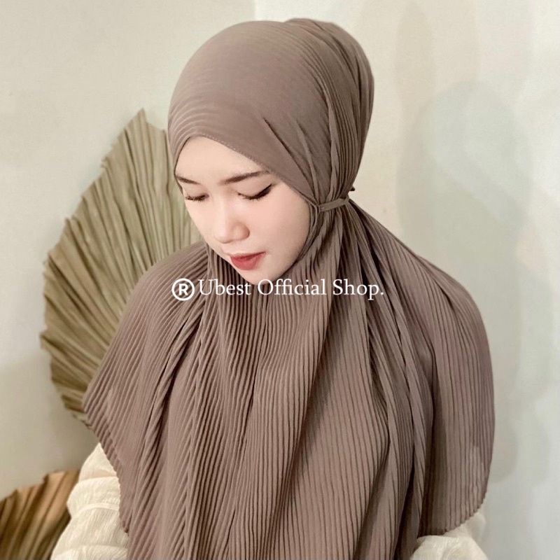 Bergo Plisket tali / Maryam plisket Ceruty Babydoll / hijab instant plisket / Hijab Bergo plisket