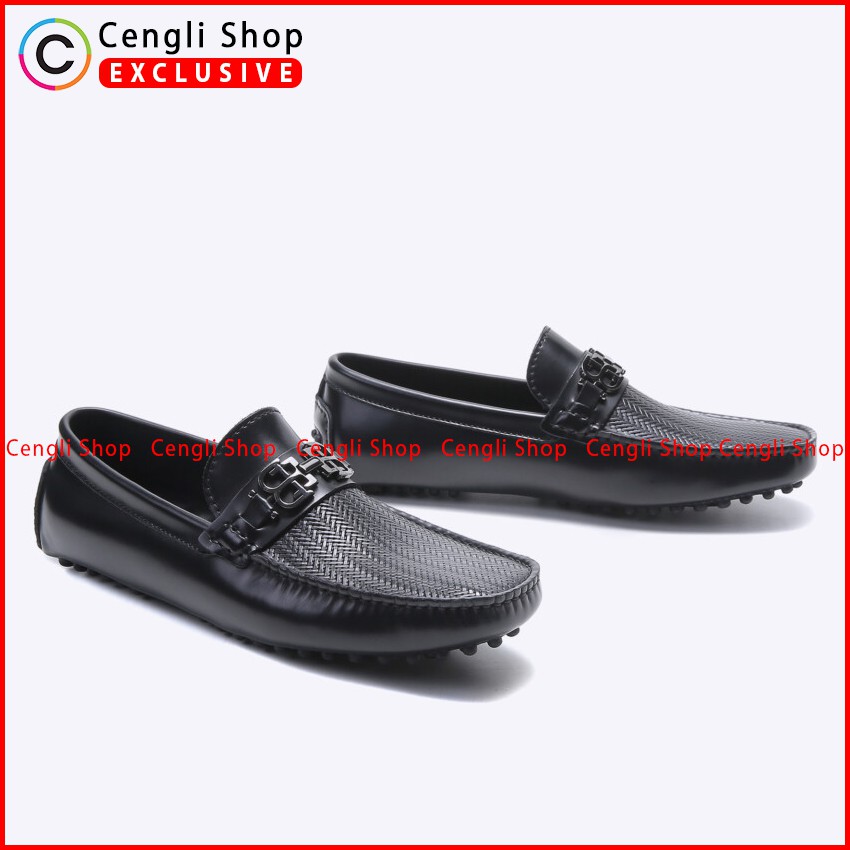 SEPATU LOAFER EVERBEST PRIA ORIGINAL PANSUS KULIT BRANDED HITAM EM00