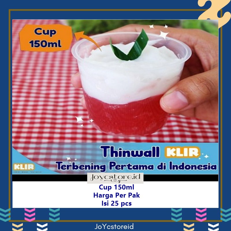 Thinwall cup 150 ml | Cup Puding Agar / Cup 150ml / Cup Plastik