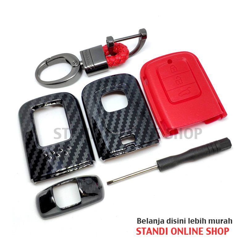 Cover Smartkey Sarung Kunci Remote Smartkey Honda CRV CR-V Turbo Merah