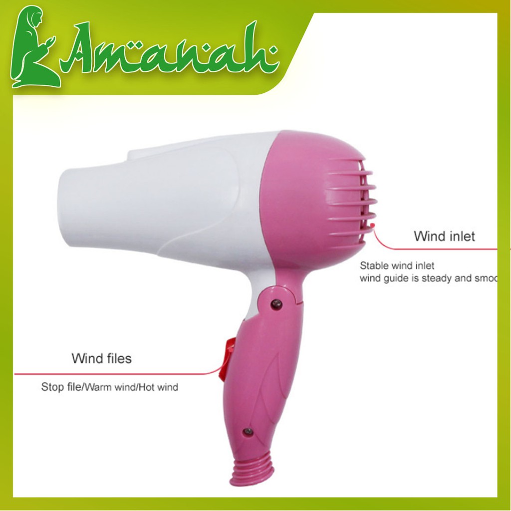AS605 Hair Dryer Hairdryer / Pengering Rambut / Hair Dryer Lipat