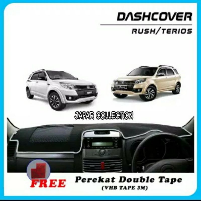Cover Dashboard Mobil Rush/Terios Old 2006 - 2017 Free Anti Slip | Car Interior Accessories