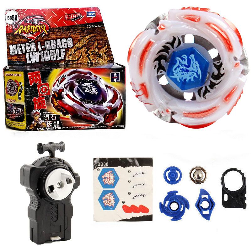 BB-88 Metal Masters 4D Lot Toupie Meteo Beyblade Gyroscope Two-way Lanceur Toys