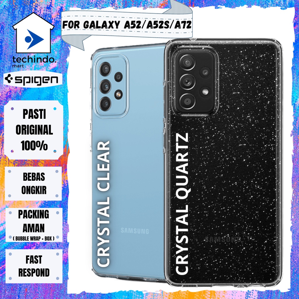 Case Samsung Galaxy A52 A52S A72 Spigen Liquid Crystal TPU Clear Softcase Casing
