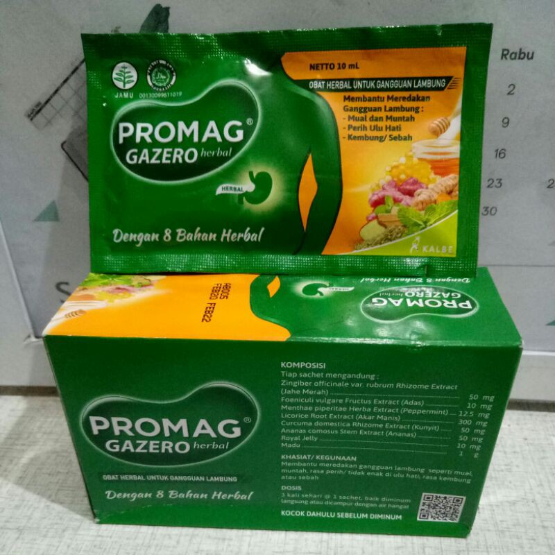 promag herbal atau gazero(sachet)