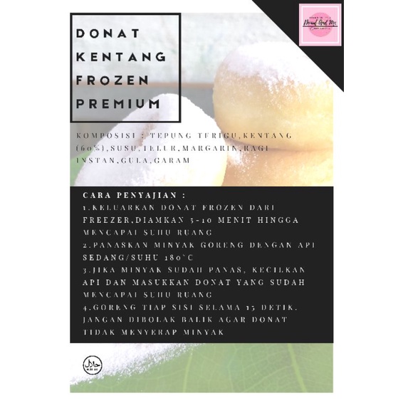 

Donat Kentang Frozen Premium