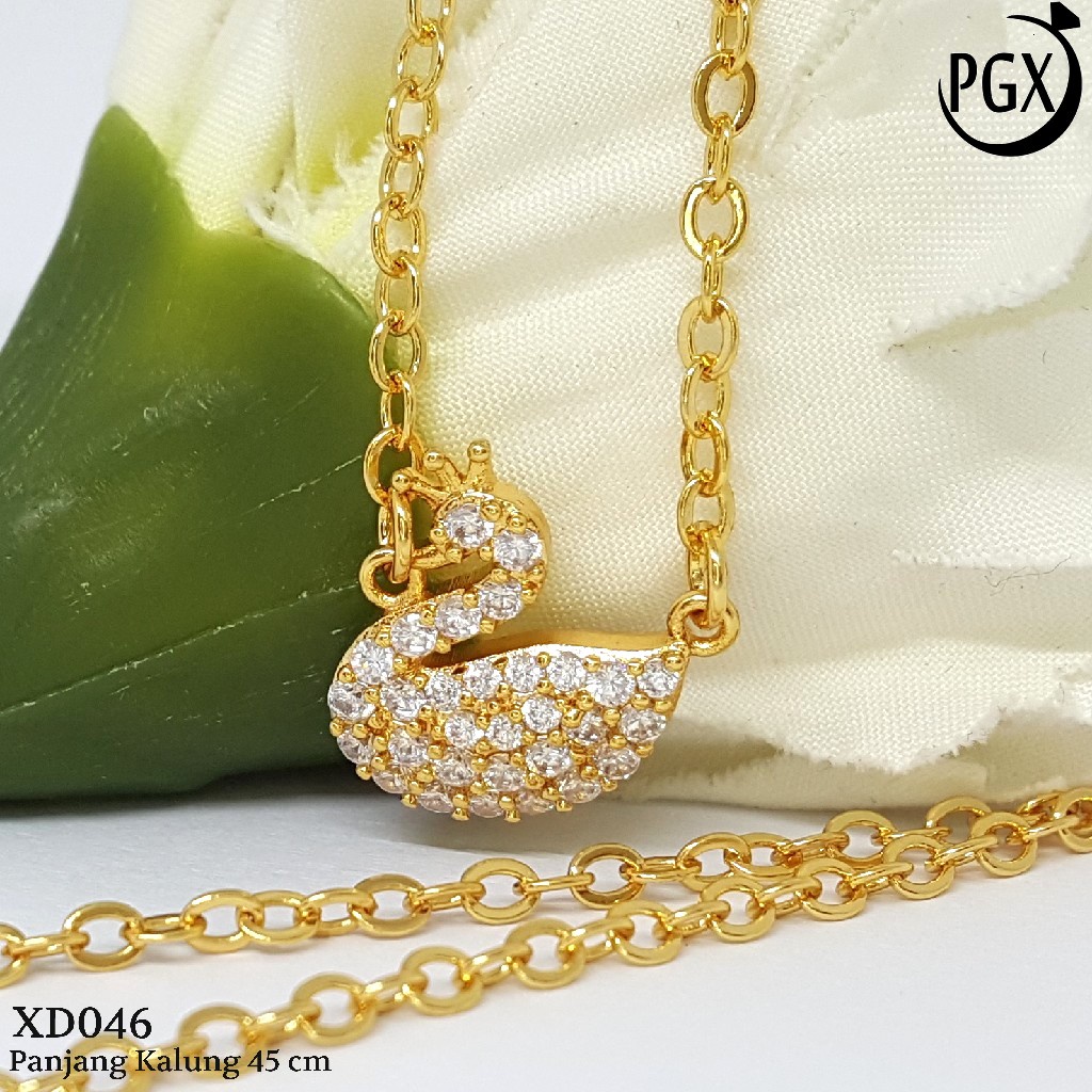 PGX Kalung Wanita Xuping Perhiasan Lapis Emas Aksesoris Fashion Premium - XD046