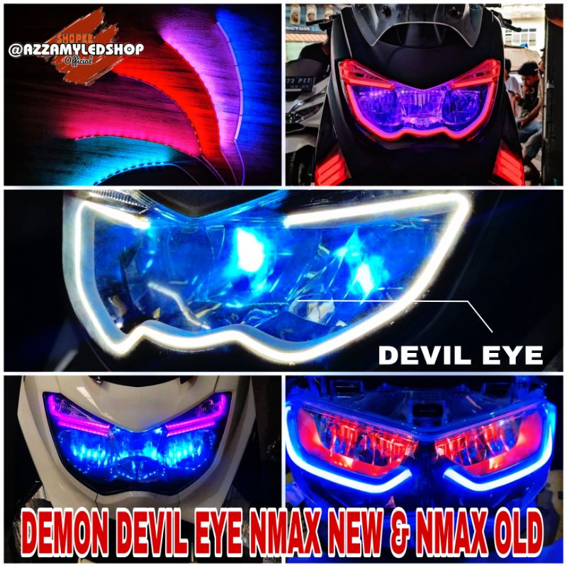 lampu demon eye devil eye nmax new nmax old harga sepasang 15 titik sangat terang