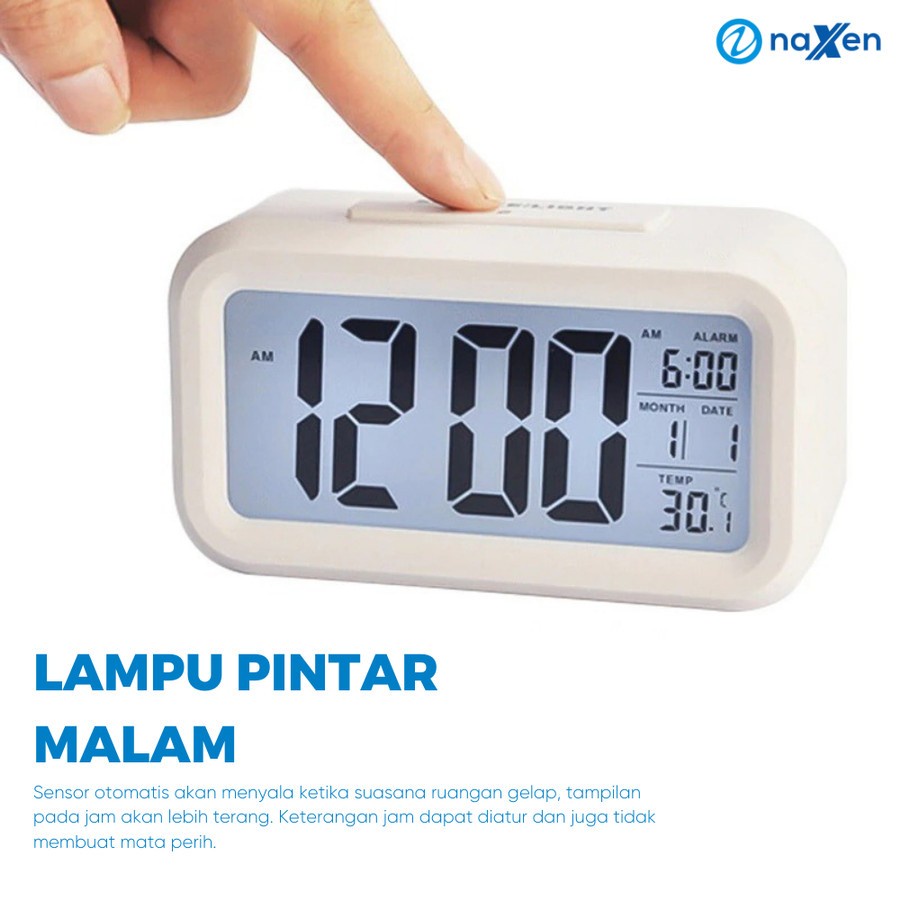 Jam Alarm Digital Jam Weker Pintar Jam Meja Digital Smart Alarm Clock