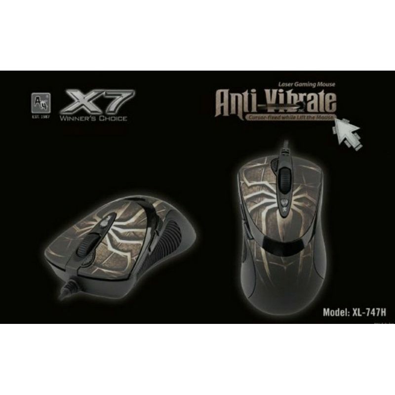 Mouse Gaming Macro A4TECH X7 747 Spider