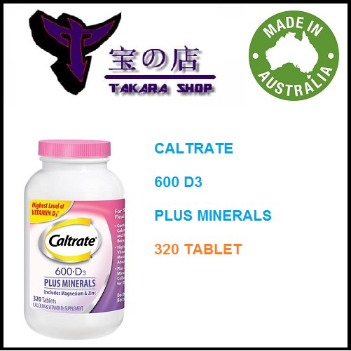 Caltrate 600 D3 Plus Minerals - 320 tablet