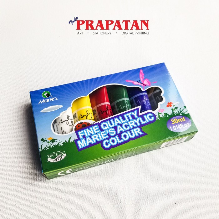 

(TERLARIS) Fine Quality Maries Acrylic Colour 6 Warna 81306B